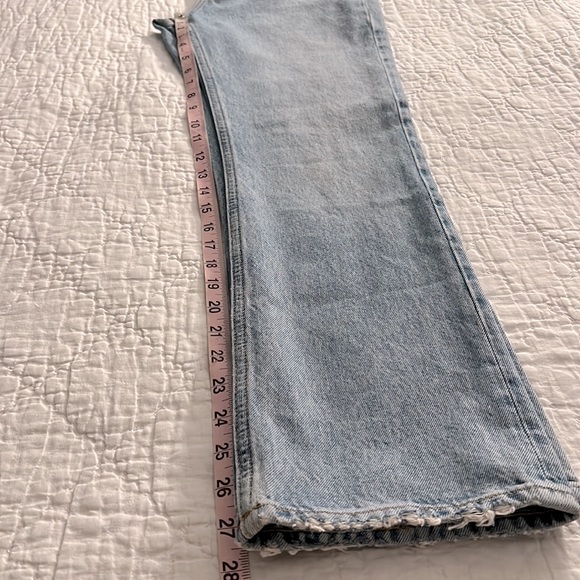 NWT Agolde Vintage High Rise Boot Swat Wash Organic Cotton Aritzia - Picture 7 of 10